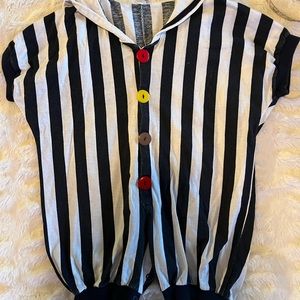 Vintage Striped Sailor Romper